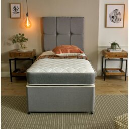 Rackhams Sirocco Airflow Hybrid Mattress - 18cm Deep, Spring & Memory Fibre Support - White - 1 - 4ft Small Double Mattress (120cm x 190cm) - thumbnail 3