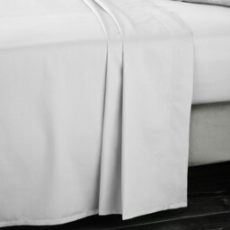 Rackhams 400 Thread Count Cotton Sateen Flat Sheet - King