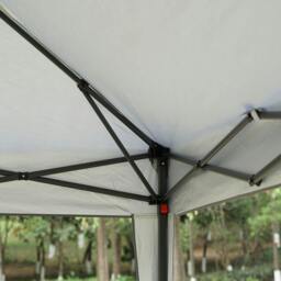 Rackhams Premium 3x3m Grey Pop-Up Gazebo with Side Panels - Grey - thumbnail 3