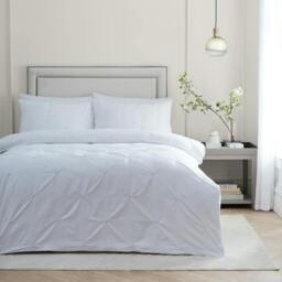 Rackhams Elysia Reversible Cotton Duvet Cover Set - Champagne - King/Super King - Champagne - 100% Cotton - thumbnail 2