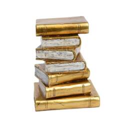 Rackhams Antique Gold Book Theme Bookends - thumbnail 4