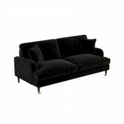 Rackhams Ismail Two Seater Sofa, Loveseat, Velvet - Teal - thumbnail 4