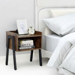 Rackhams Set Of 2 Rustic Stackable Bedside Tables - thumbnail 5