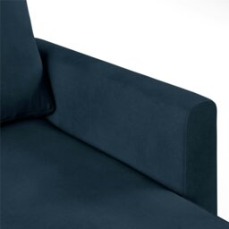 Rackhams Chapman sectional sofa in velvet blue - Blue - thumbnail 5