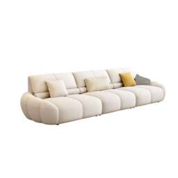 Rackhams Gia Round Three Seater Sofa - Others (Leathaire) - Three Seater 280CM - thumbnail 5