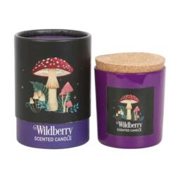 Rackhams Wildberry Scented Candle in Purple Glass Jar - thumbnail 4