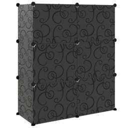 Rackhams Shoe Rack Black 84.5x31x93.5 cm PP - thumbnail 5