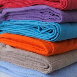Rackhams Breezy Cotton Hammam Towel, Double-Faced - Purple - thumbnail 6