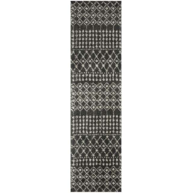 Rackhams Moroccan Dark Grey Shaggy Rug - 1040 - 80X300 cm - image 1