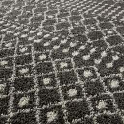 Rackhams Moroccan Dark Grey Shaggy Rug - 1040 - 80X300 cm - thumbnail 3