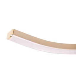Rackhams Contemporary Designer Single Wavy Strip LED Ceiling Light Fitting in Matte Gold - thumbnail 3