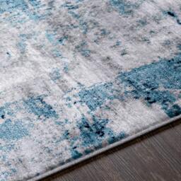 Rackhams Wanderlust-Abstract Blue Grey Black Modern Marble Rug - 200 x 275 cm - thumbnail 3