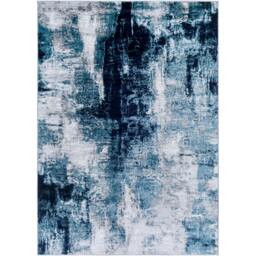 Rackhams Wanderlust-Abstract Blue Grey Black Modern Marble Rug - 200 x 275 cm - thumbnail 2