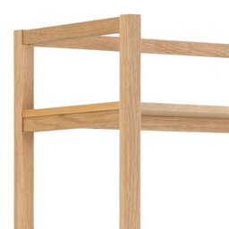 Rackhams Ludza Rectangular Bookcase With 6 Shelves in Oak - Brown - Wood - 1 - thumbnail 6