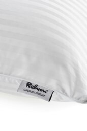 Rackhams 100% Natural Latex Superior Comfort Slim Latex Pillow - White - thumbnail 3