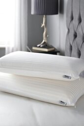 Rackhams 100% Natural Latex Superior Comfort Slim Latex Pillow - White - thumbnail 2