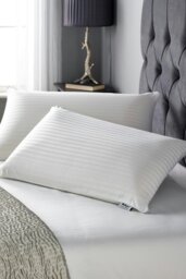 Rackhams 100% Natural Latex Superior Comfort Slim Latex Pillow - White