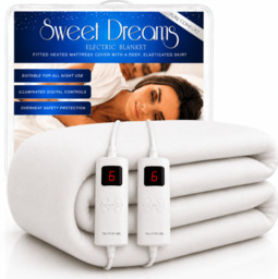 Rackhams Electric Blanket King Size Bed Size Machine Washable Elasticated Skirt - Overheat Protection - thumbnail 1