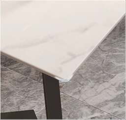 Rackhams Sierra Office Desk, Sintered Stone - White - 120 x 60cm - White - thumbnail 5