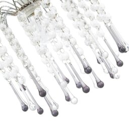 Rackhams Classic Waterfall Pendant Shade with Clear and Smoked Black Acrylic - thumbnail 3