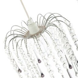 Rackhams Classic Waterfall Pendant Shade with Clear and Smoked Black Acrylic - thumbnail 4