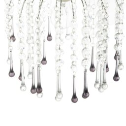 Rackhams Classic Waterfall Pendant Shade with Clear and Smoked Black Acrylic - thumbnail 5