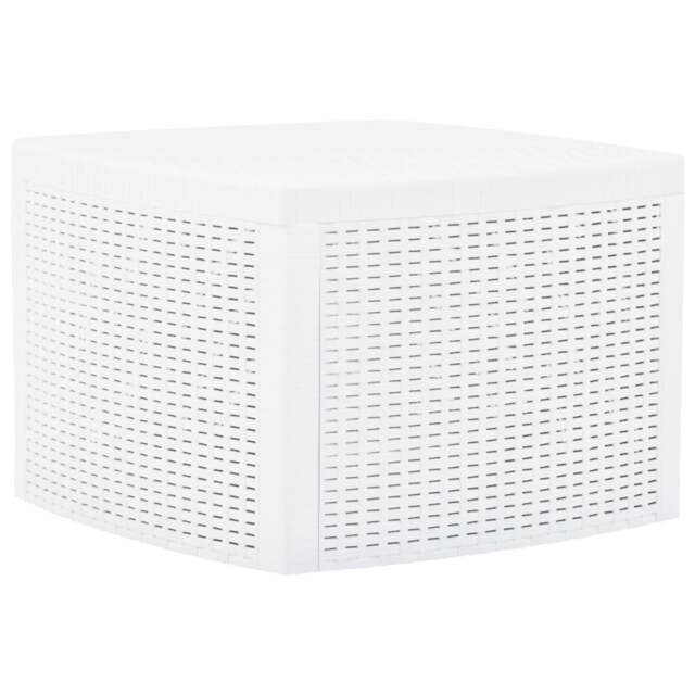 Rackhams Side Table White 54x54x36.5 cm Plastic