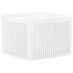Rackhams Side Table White 54x54x36.5 cm Plastic