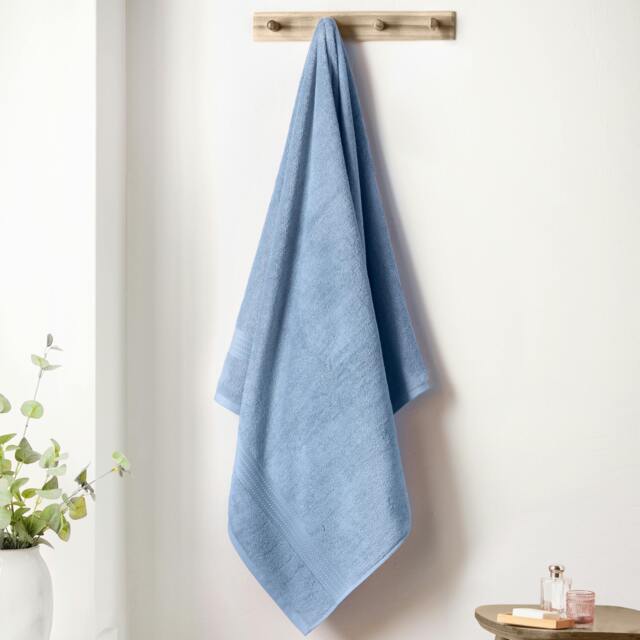 Rackhams Supima Cotton Towel Blue - Bath Sheet - Blue - image 1