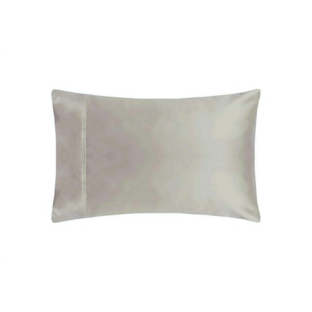 Rackhams 200 Thread Count Egyptian Cotton Housewife Pillowcases (Pair) - Oyster - One Size - Oyster - 100% Egyptian Cotton - image 1