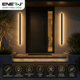 Rackhams 120cm Outdoor LED Wall Light – 24W Warm White (3000K) – IP65 - thumbnail 2