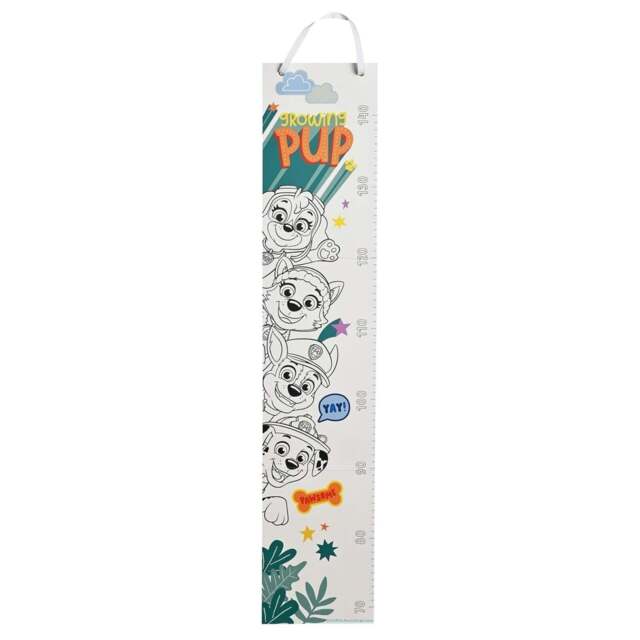 "Rackhams Paw Patrol ""Growing Pup"" Colour in Height Chart - Multi - Height chart" - image 1