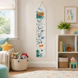 "Rackhams Paw Patrol ""Growing Pup"" Colour in Height Chart - Multi - Height chart" - thumbnail 2