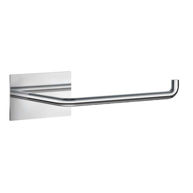 Rackhams Chromed Stainless Steel Toilet Roll Holder Self Adhesive Bathroom Wall Mounted