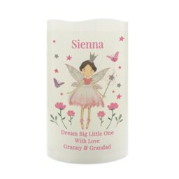 Rackhams Personalised Fairy Princess Night Light LED Candle