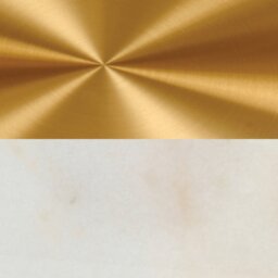 Rackhams Violet Lamp Table - Gold & White Marble - Gold & White Marble - thumbnail 6