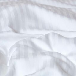Rackhams Silky 330 TC Egyptian Cotton Satin Stripe V Shaped Pillowcase - Pastel Yellow - thumbnail 5