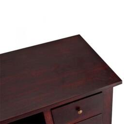 Rackhams Jinita Dark Wood TV Cabinet with Drawers - 130 cm - 50 cm - Wood - thumbnail 3