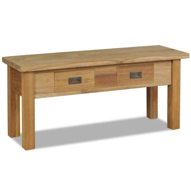 Rackhams Hall Bench Solid Teak 90x30x40 cm