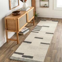 Rackhams Granada-Hand Tufted Beige Taupe Grey Wool Global Rug - 183 x274 cm - thumbnail 5