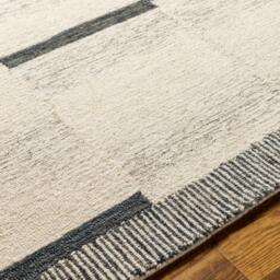 Rackhams Granada-Hand Tufted Beige Taupe Grey Wool Global Rug - 183 x274 cm - thumbnail 3