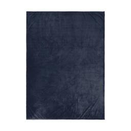 Rackhams Chunky Blanket - Navy - One Size - Navy - 100% Polyester
