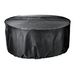Rackhams Cozy Bay EZBreathe 6-8 Seat Round Patio Set Cover in Black - Black - Polyester - 1 - thumbnail 1