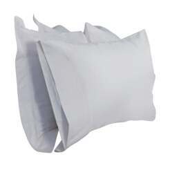 Rackhams 400 Thread Count Egyptian Cotton Housewife Pillowcase - White - One Size - White - 100% Egyptian Cotton - thumbnail 1