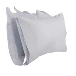 Rackhams 400 Thread Count Egyptian Cotton Housewife Pillowcase - White - One Size - White - 100% Egyptian Cotton - thumbnail 2
