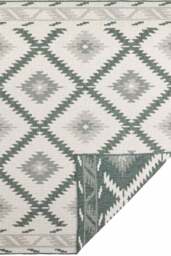 Rackhams Malibu Reversible Indoor-Outdoor Rug Diamond Design - Green - 160X230 cm - thumbnail 2