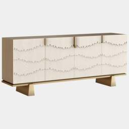 Rackhams Cliff Sideboard: Oak & Brass Detailing - thumbnail 3