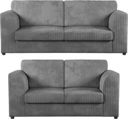 Rackhams Luxor Full Jumbo 3 + 2 Seater Sofa Set – Full Back - Orange - thumbnail 2