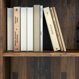 Rackhams Essential Low Wide 2 Shelf Bookcase in Vintage Oak - Vintage Oak - Wood - 1 - thumbnail 5