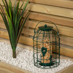 Rackhams Pack of 4 Wild Bird Seed Feeder Cage with Squirrel Guard - thumbnail 5